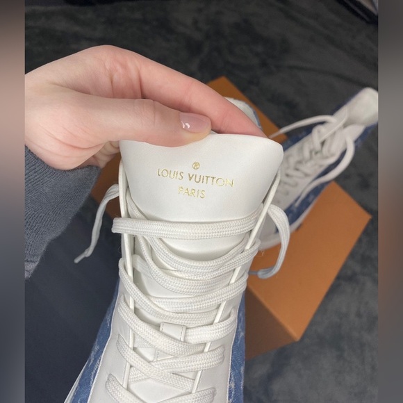 Louis Vuitton Tattoo Sneaker Boot - Monogram Denim - Picture 5 of 8